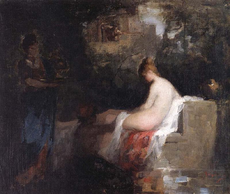 Nicolae Grigorescu After the Bath Germany oil painting art